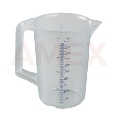 Cana de masurare industriala Burkle din PP, cu maner inchis, 1000 ml
