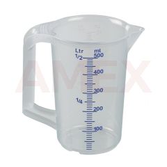 Cana de masurare industriala Burkle din PP, cu maner inchis, 500 ml