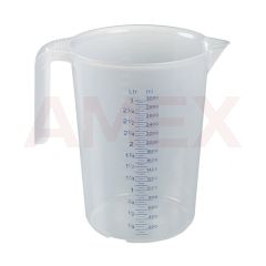 Cana de masurare industriala stivuibila Burkle din PP, cu maner deschis, 3000 ml