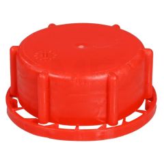 Capac filetat Burkle cu sigiliu de garantie, DIN 50, rosu