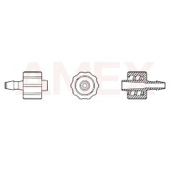 Conectoare ROTILABO ROTH pentru furtunuri, 3.2 mm, 10 buc
