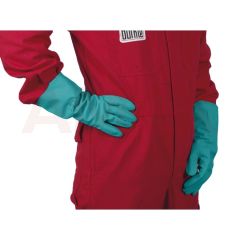 Manusi de protectie Burkle din nitril, verzi, 33 cm, 1 pereche