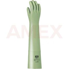 Manusi de protectie Burkle Rubiflex din cauciuc nitrilic, verzi, 60 cm, 1 pereche