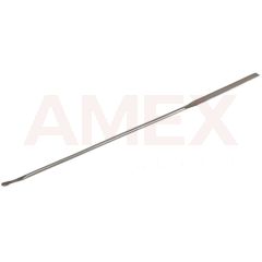 Microspatula cu lingurita Burkle din otel inoxidabil AISI 304, dreptunghiulara, 150 mm, 0.04 ml