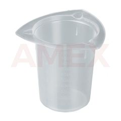 Pahar gradat universal Burkle din PP, cu trei ciocuri de turnare, 100 ml