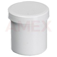 Recipient cu capac filetat Burkle din polipropilena, alb, 12 ml