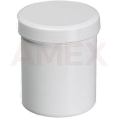 Recipient cu capac filetat Burkle din polipropilena, alb, 125 ml