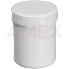 Recipient cu capac filetat Burkle din polipropilena, alb, 60 ml