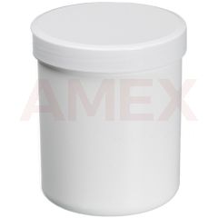 Recipient cu capac filetat Burkle din polipropilena, alb, 625 ml