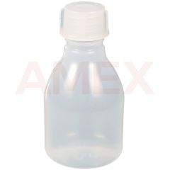 Sticla cu gat ingust Burkle din LDPE transparent, cu capac filetat GL 14, 30 ml