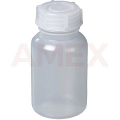 Sticla rotunda Burkle cu gat larg din LDPE, GL 32, 100 ml