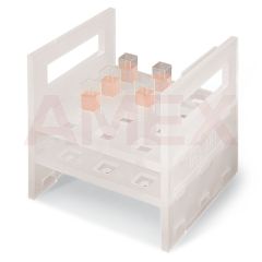 Suport cuvete ROTH pentru 12 pozitii, 115*110*105 mm