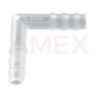 Conector in unghi Burkle din PP, pentru furtun Ø interior 5 - 7 mm, 10 buc
