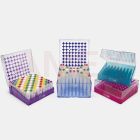 Cutie ISOLAB pentru depozitare criotuburi de 2 ml, culoare verde