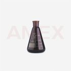 Pahar Erlenmeyer brun ISOLAB cu slif NS 29/32, 100 ml