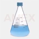 Pahar Erlenmeyer ISOLAB cu capac cu filet GL 32, 1000 ml
