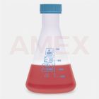 Pahar Erlenmeyer ISOLAB din polipropilena, filet GL 52, 500 ml