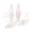Valve de sens unic ROTH ROTILABO din PP, pentru furtun cu interior 9.5-12.5 mm, lungime 70 mm, 5 buc