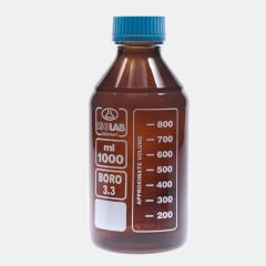 Sticla bruna de laborator ISOLAB cu filet GL 45, 100 ml