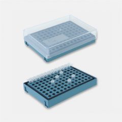 Suport tuburi PCR ISOLAB din polipropilena, 96 orificii, 125*88*31 mm